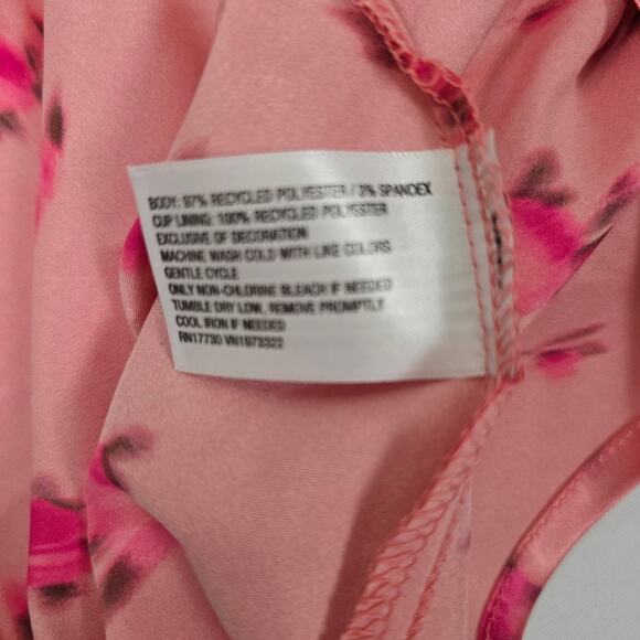 Wild Fable  Salmon Pink Satin Lace Babydoll Slip Dress Whimsical Fairycore L - Picture 9 of 14